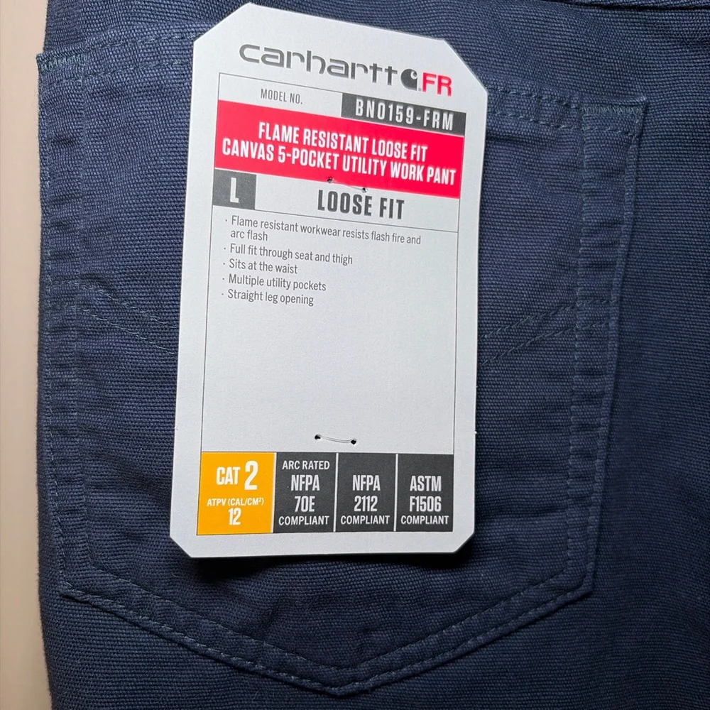 Carhartt FLAME-RESISTANT Loose Fit Canvas 5-Pocket Utility work PANT 40 NWT